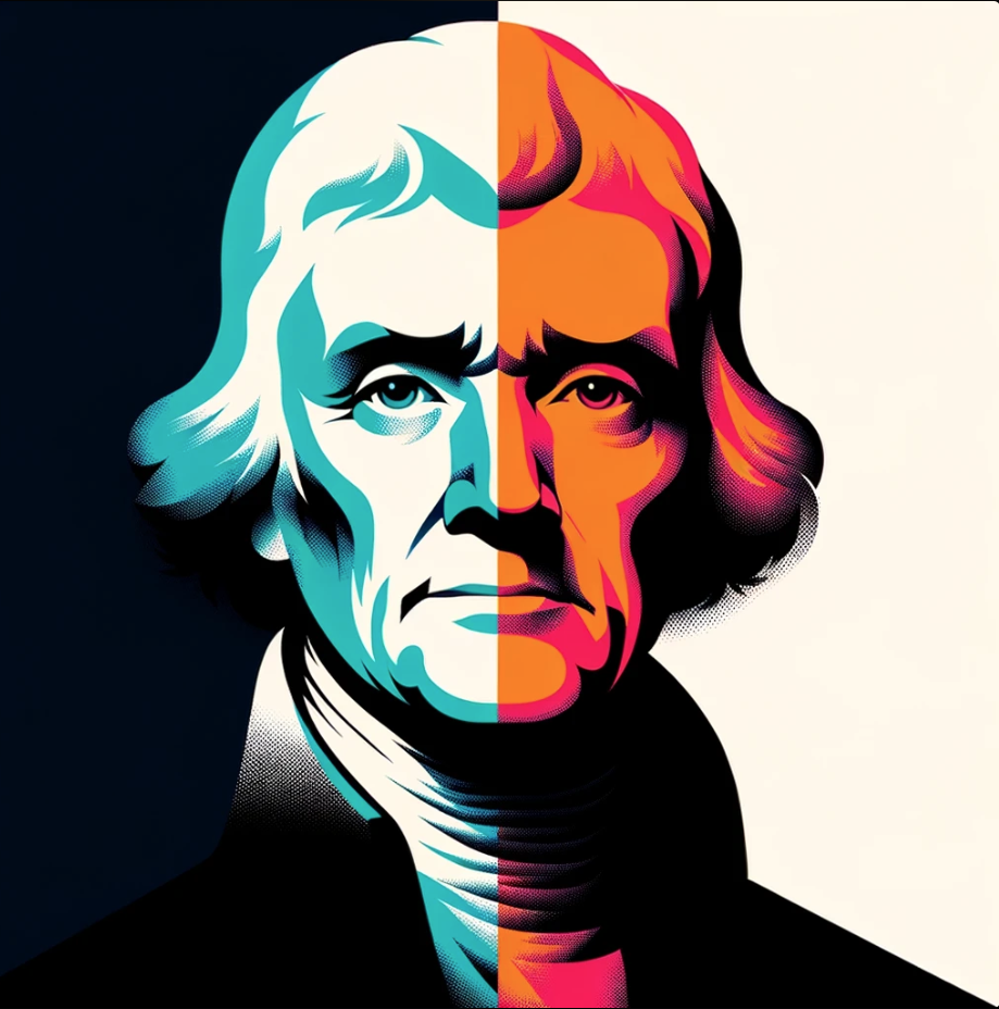 The Arcs of Ideals and Reality: The Jeffersonian Dichotomy in American Political Evolution